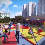 Visualização 3D de playground de residencial pela Rabisco 3D