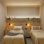 Visualização 3D de quarto residencial pela Rabisco