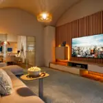 Visualização 3D de sala de TV pela Rabisco