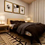 Visualização 3D de suite residencial pela Rabisco